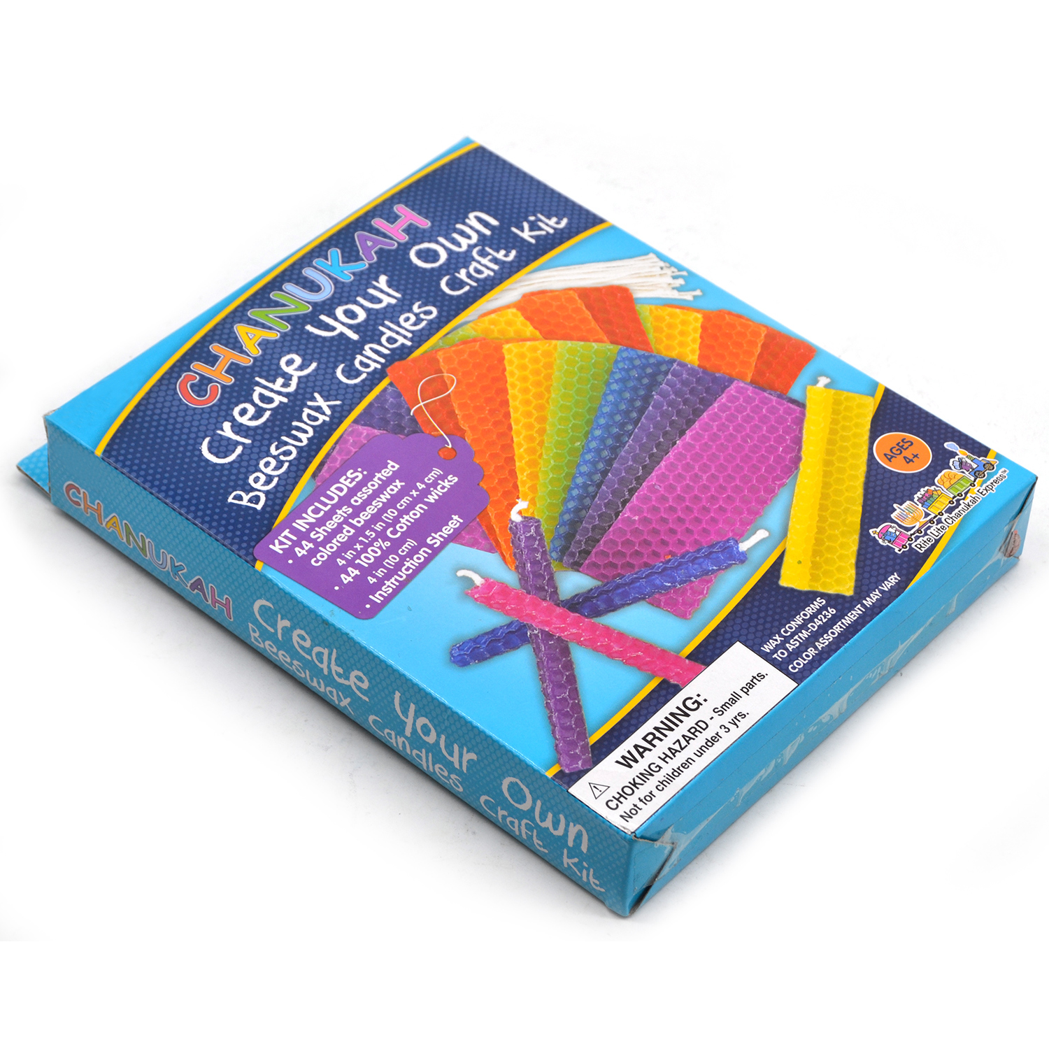 Beeswax Candle Making Kit DIY Colorful Beeswax Honeycomb Sheets with 98  Inch Candle Wicks for Hanukkah Party Kids Adults