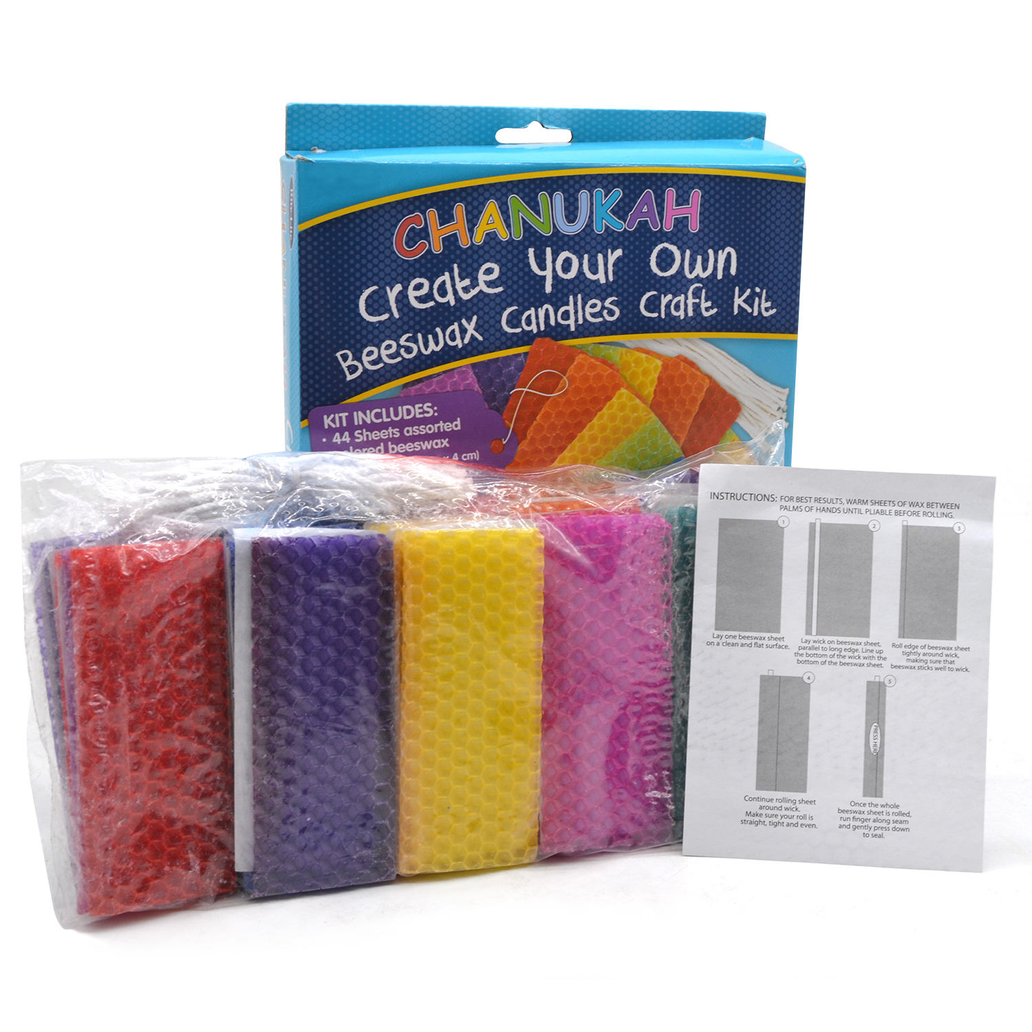 DIY Handle Rolled Beeswax Hanukkah Candle Making Kit For Kids Children –  Hanukkah Candle